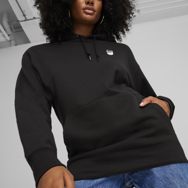 DOWNTOWN 180 Hoodie, PUMA Black, large-MEX