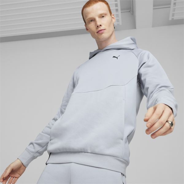 PUMATECH Men's Hoodie, Gray Fog, large-ZAF