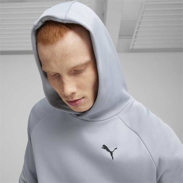 PUMATECH Men's Hoodie, Gray Fog, large-ZAF