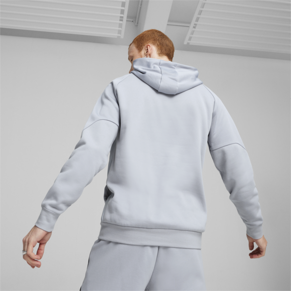 PUMATECH Men's Hoodie, Gray Fog, large-ZAF
