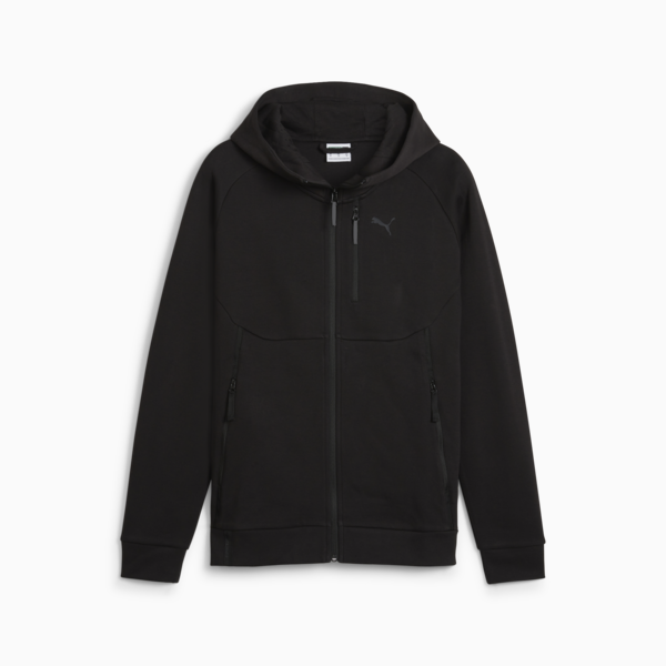 PUMATECH Men's Full-Zip Hoodie, PUMA Black, large-ZAF