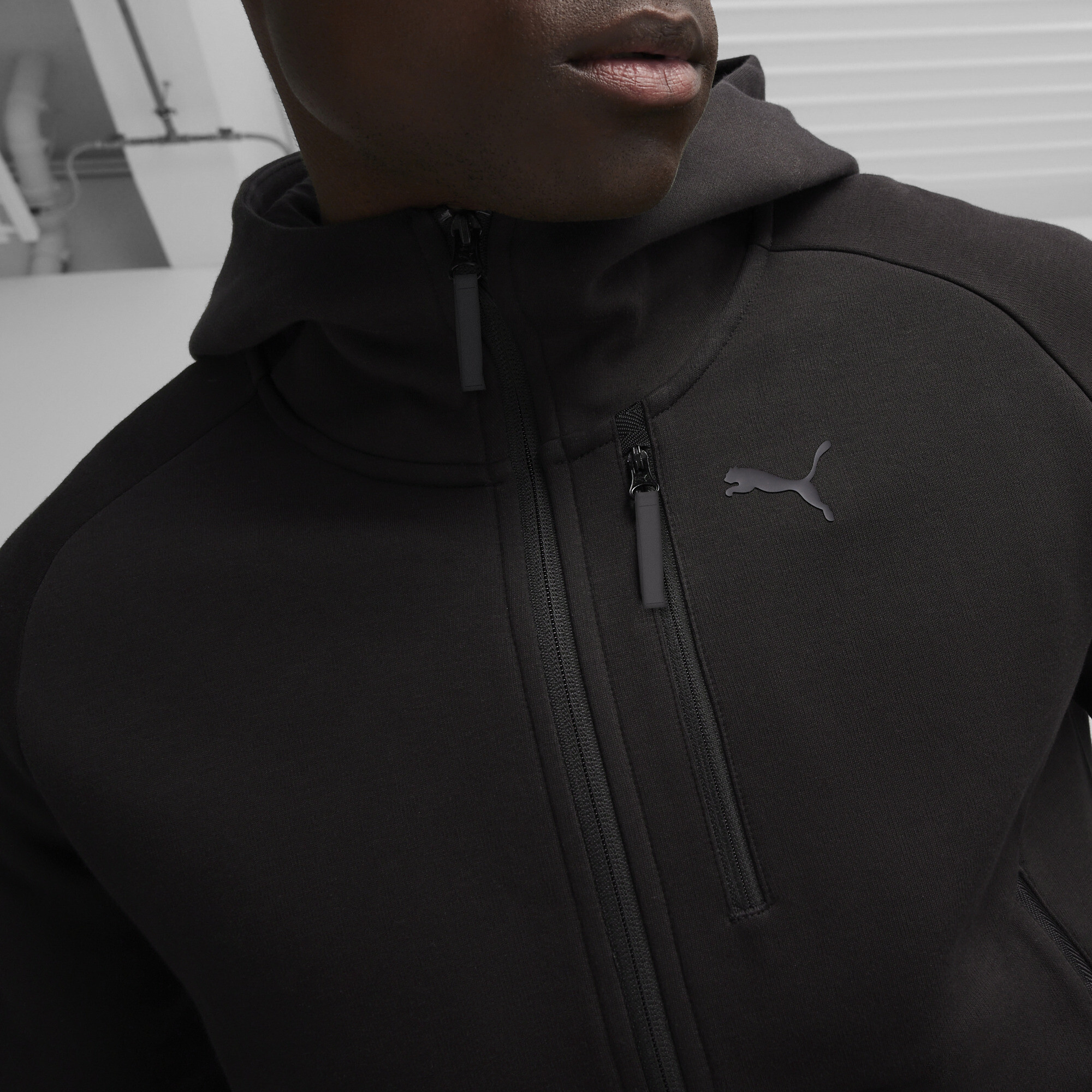PUMATECH Men s Full Zip Hoodie black PUMA