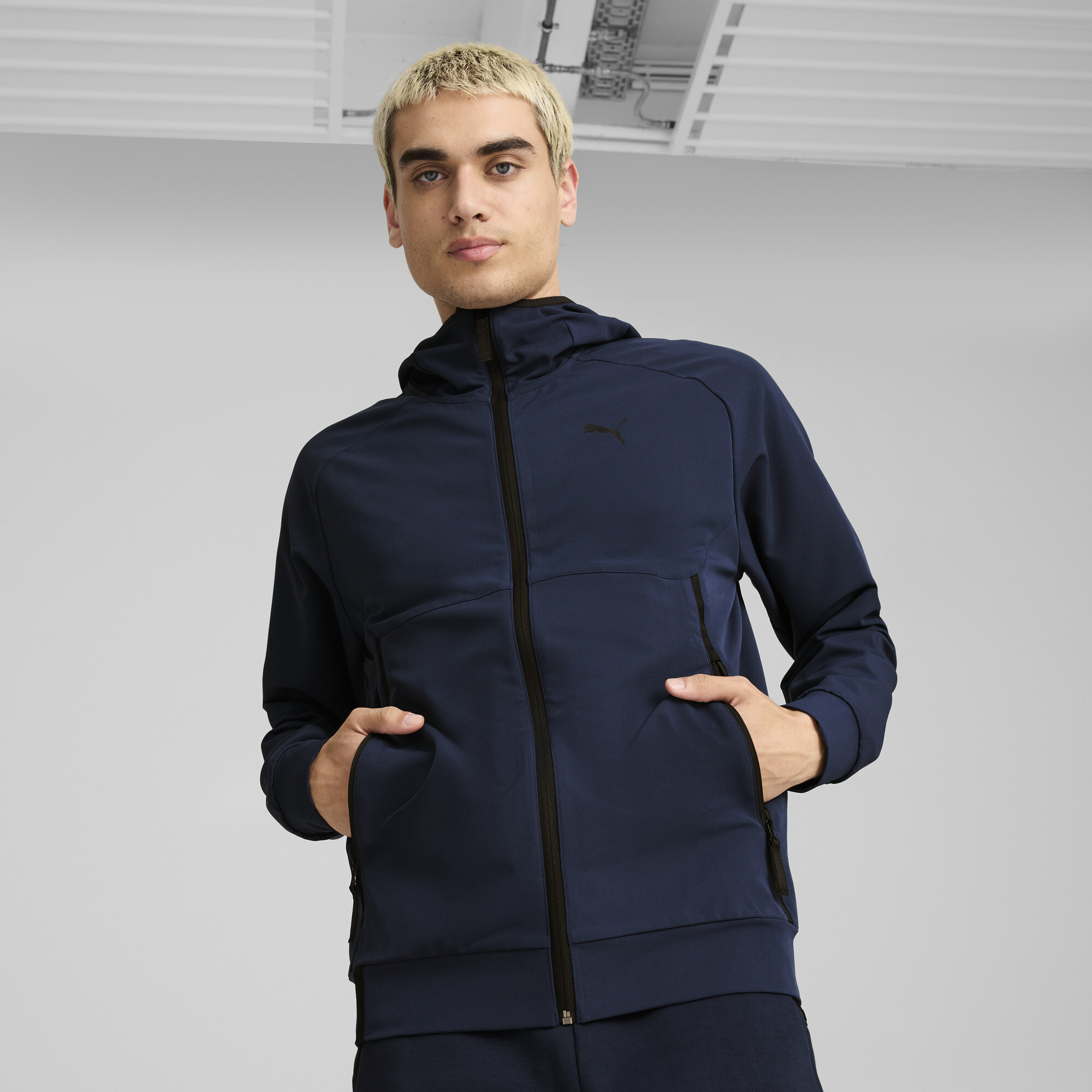 PumaTECH Kapuzenjacke Herren | Club Navy | Größe: S