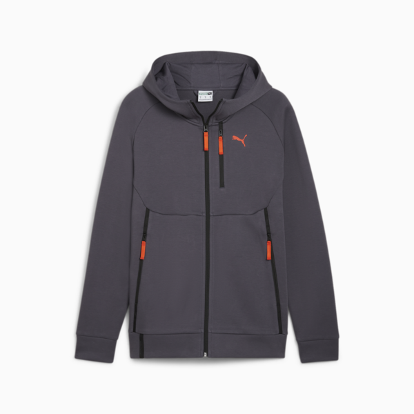 Campera con capucha PUMATECH para hombre, Galactic Gray-Redmazing, large-ARG