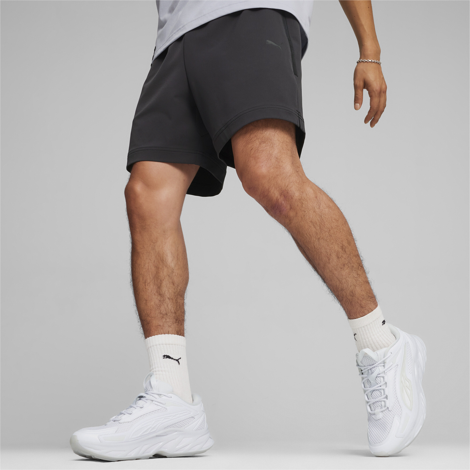 Men's PUMATECH Shorts In 10 - Black, Size Large