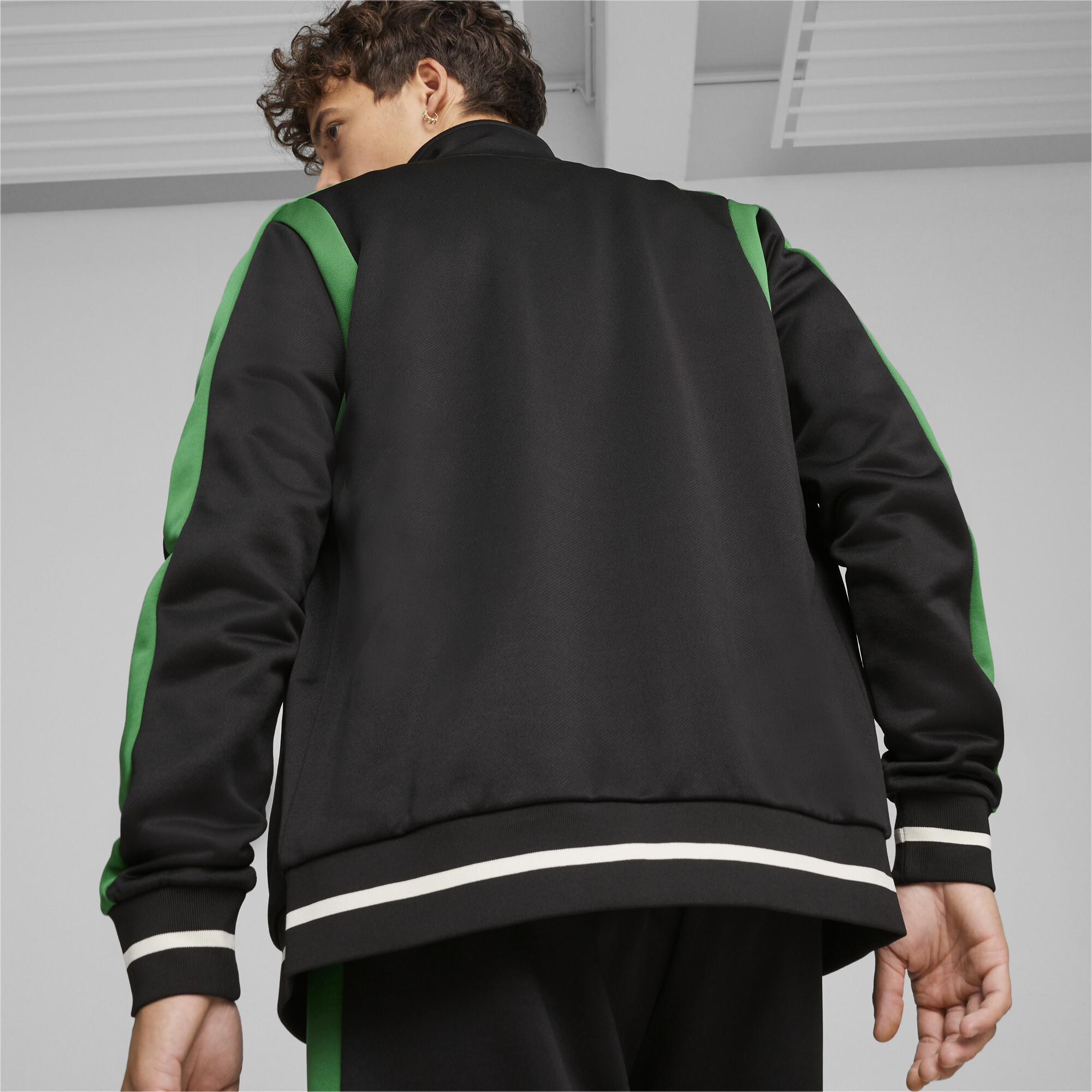 Men's Puma T7's Track Jacket, Black, Size L, Clothing