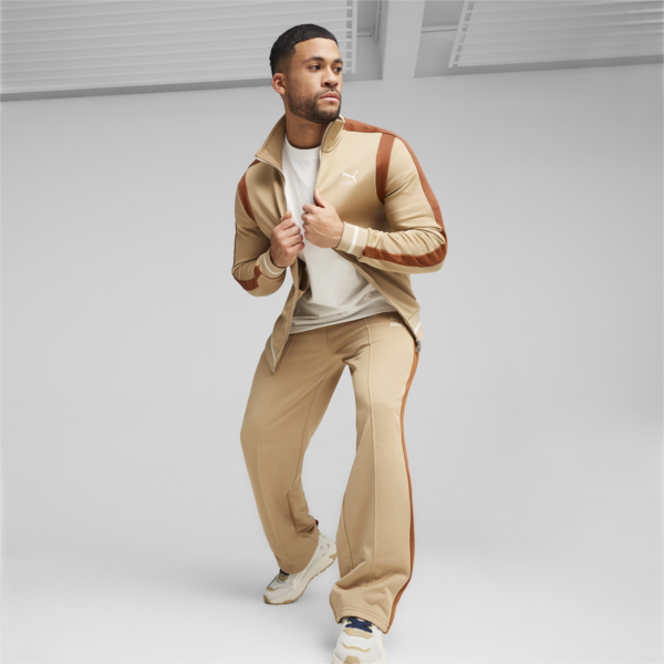 T7 Men's Track Pants, Prairie Tan, large-ZAF