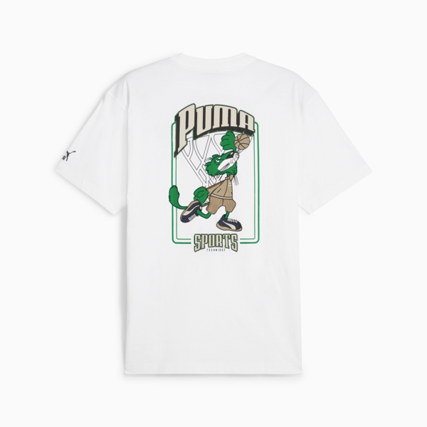 Remera gráfica PUMA Team para hombre, PUMA White, large-ARG