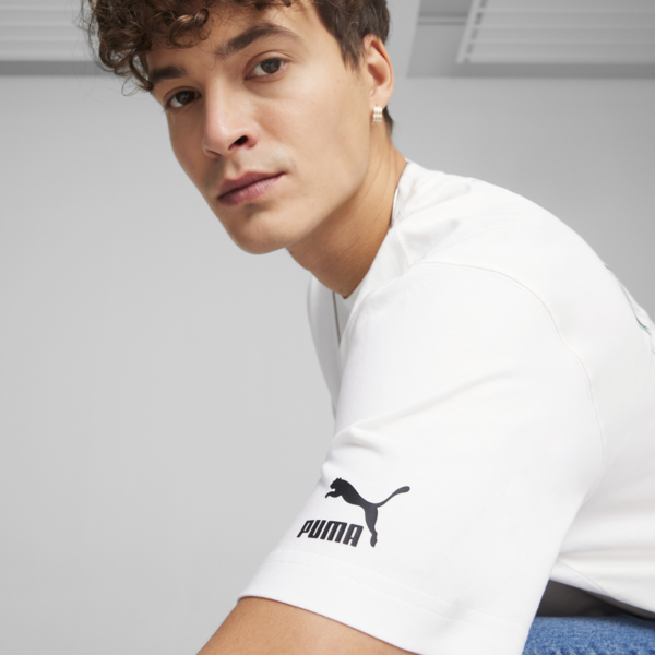 Remera gráfica PUMA Team para hombre, PUMA White, large-ARG