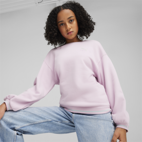 CLASSICS Match Point Youth Sweatshirt, Grape Mist, large-ZAF