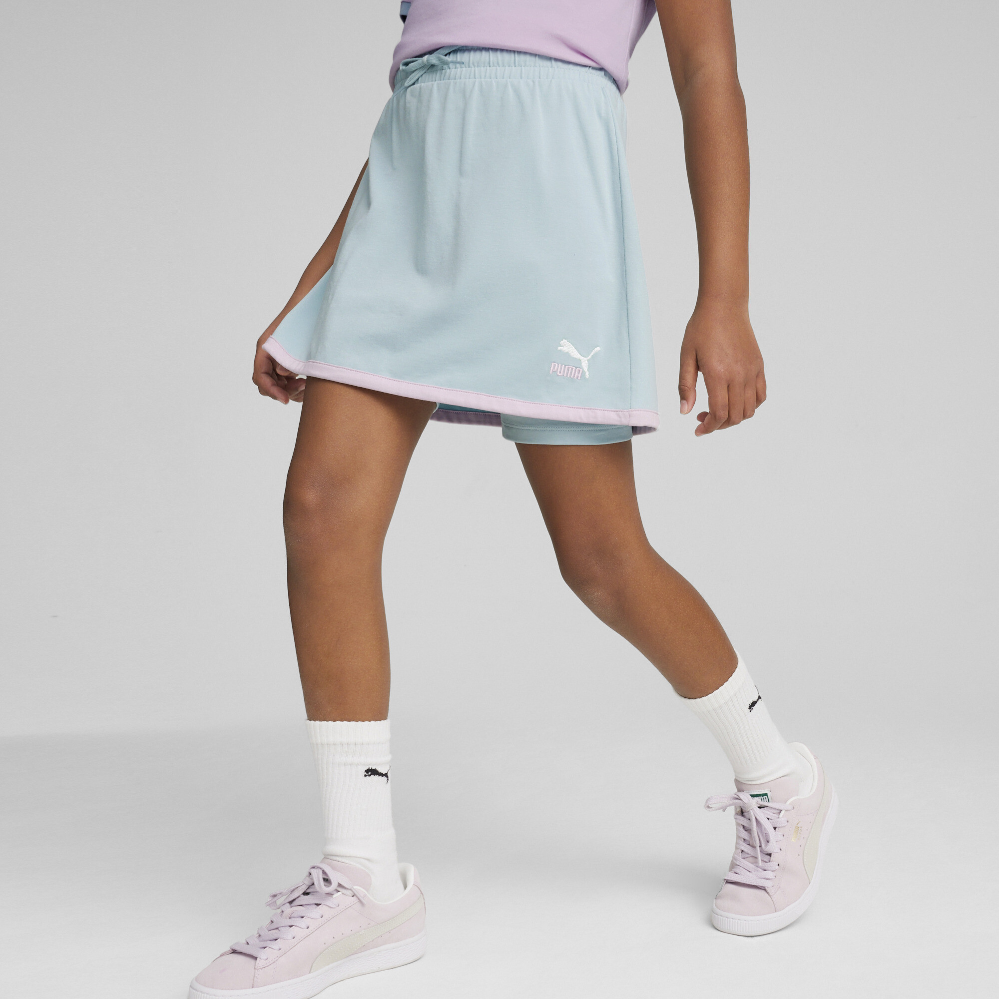 PUMA CLASSICS Match Point Skort In 80 - Blue, Size 13-14 Youth