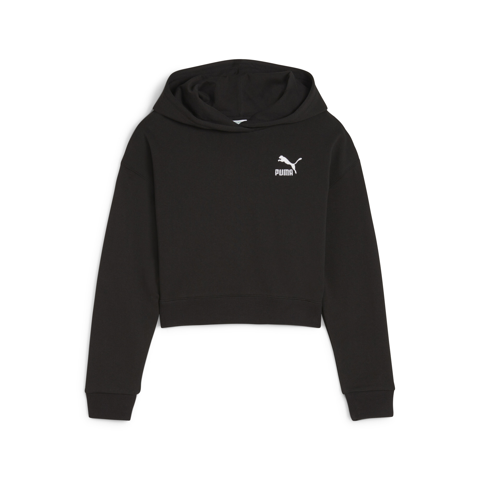 Puma BETTER CLASSICS Girls' Hoodie, Black, Size 9-10Y, Clothing