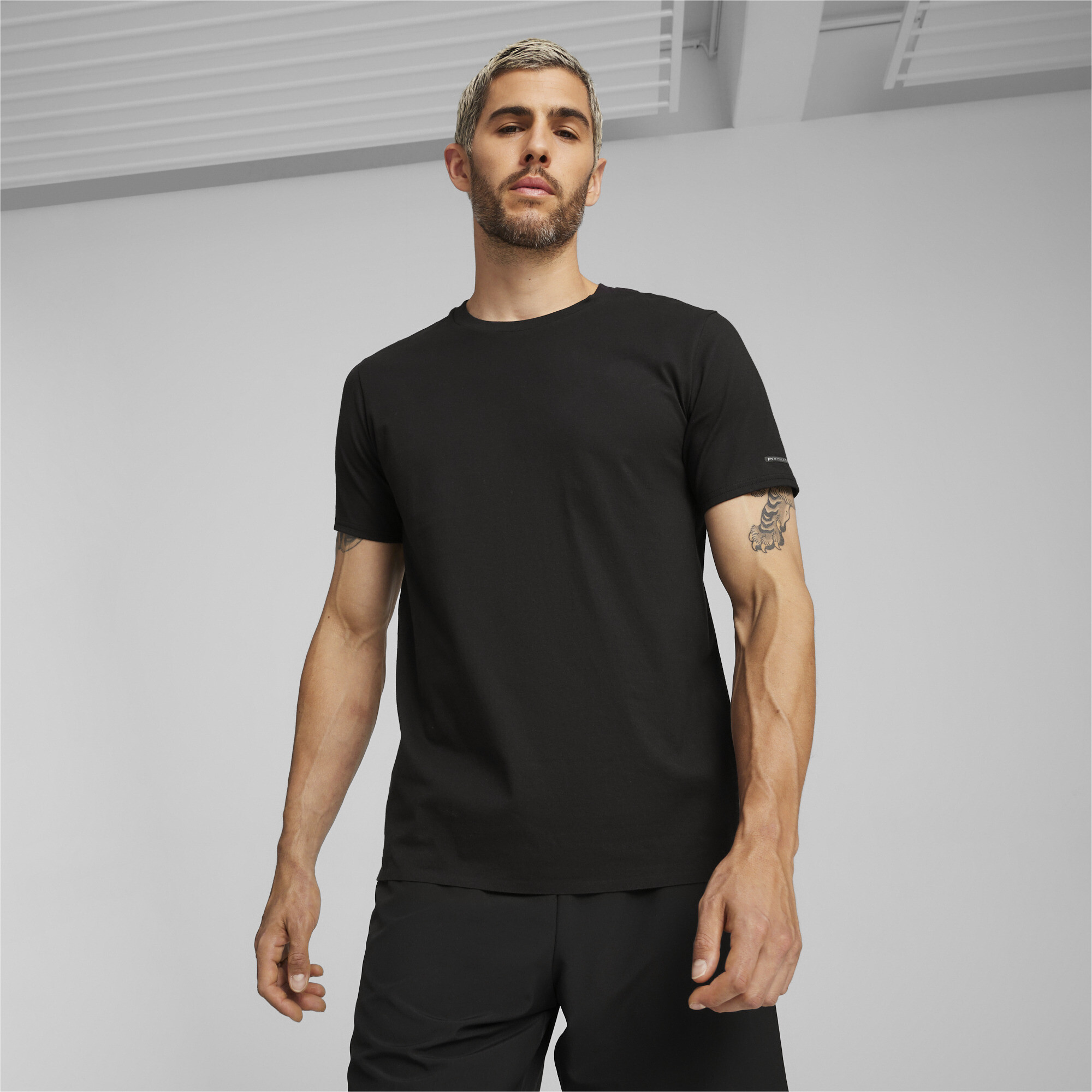 Men's Puma Porsche Design T-Shirt, Black, Size M, Clothing