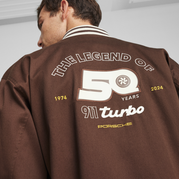 Campera estilo bomber Porsche Legacy Statement, Chestnut Brown, large-ARG