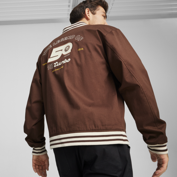 Campera estilo bomber Porsche Legacy Statement, Chestnut Brown, large-ARG