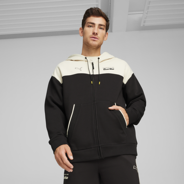 Campera deportiva para hombre Porsche Legacy, PUMA Black, large-ARG