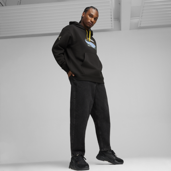 Sudadera estampada con capucha para hombre Porsche Legacy 944 Motorsport, PUMA Black, large-MEX