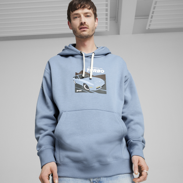 Buzo con capucha Porsche Legacy 944 Motorsport Graphic para hombre, Zen Blue, large-ARG