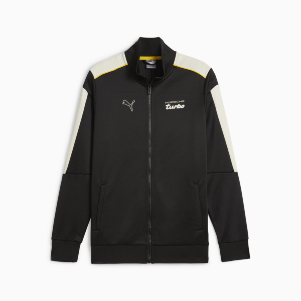 Porsche Legacy MT7 Men's Motorsport Track Jacket, PUMA Black, large-ZAF