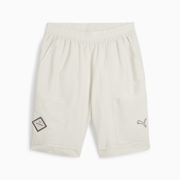 Porsche Legacy Men's Motorsport Summer Crew Shorts, Alpine Snow, large-ZAF