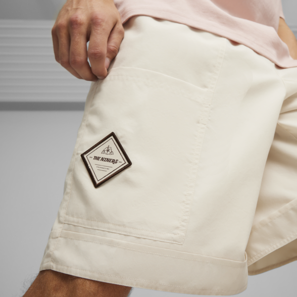 Porsche Legacy Men's Motorsport Summer Crew Shorts, Alpine Snow, large-ZAF