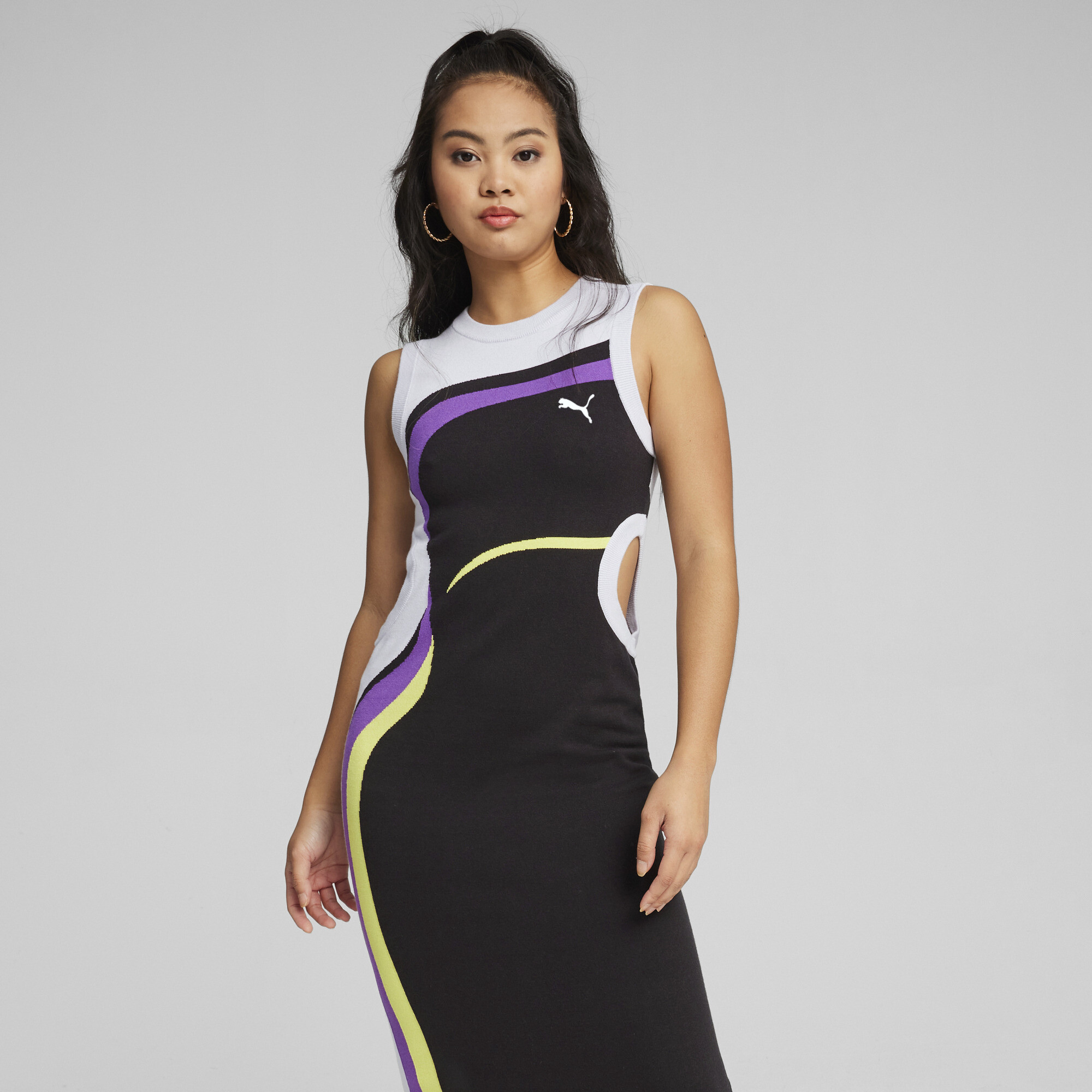 Women's PUMA 372.5 Dress In Black, Size Large