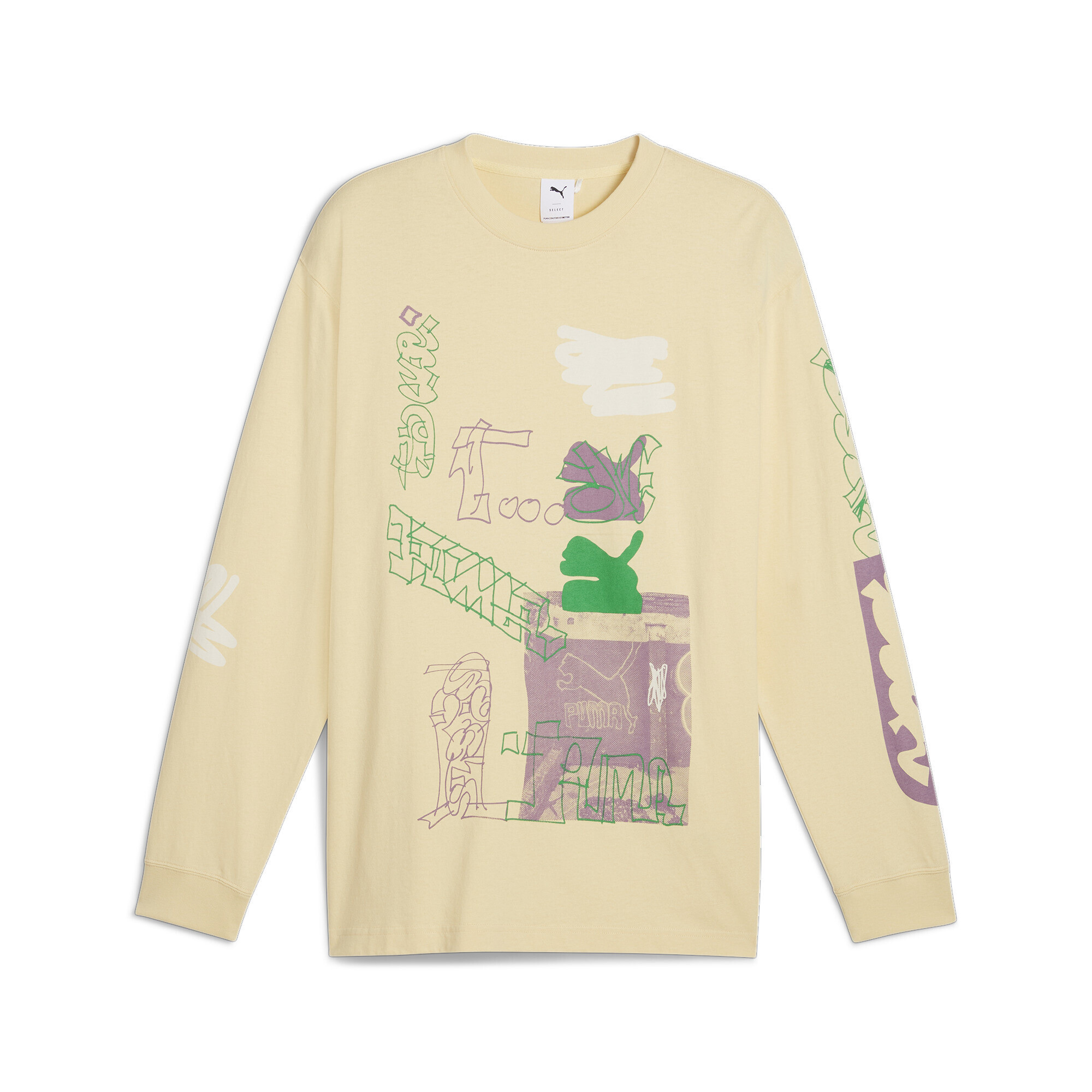 メンズ PUMA x MARTI SAWE グラフィック 長袖 Tシャツ