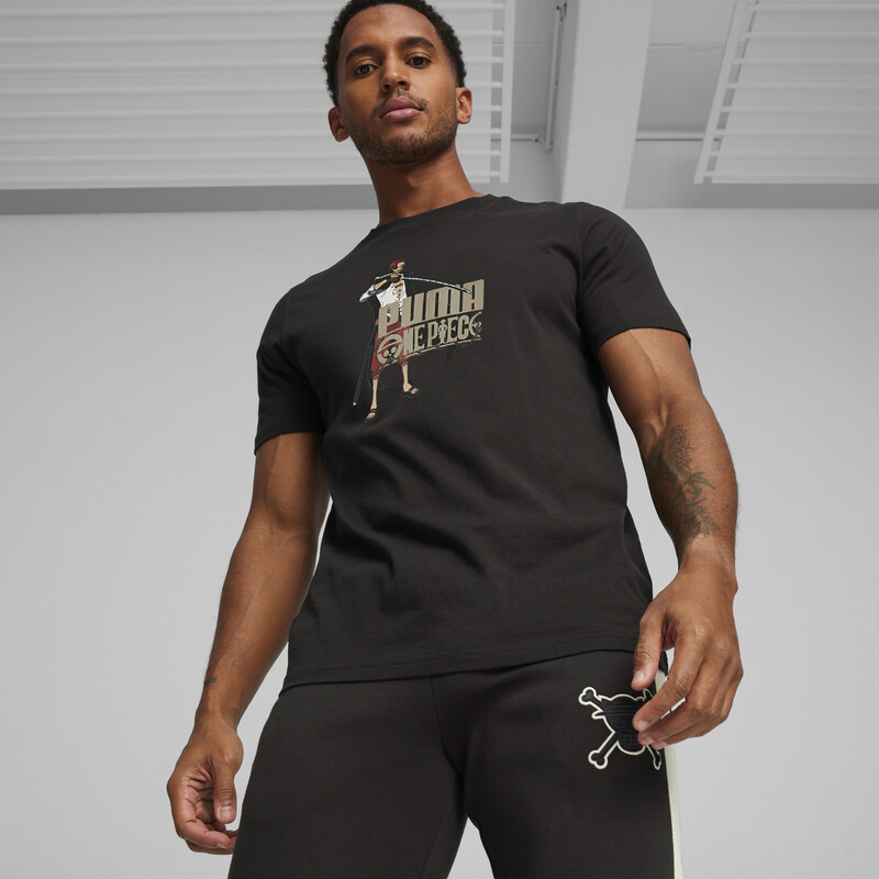 Men's PUMA X ONE PIECE Graphic T-shirt in Black size M