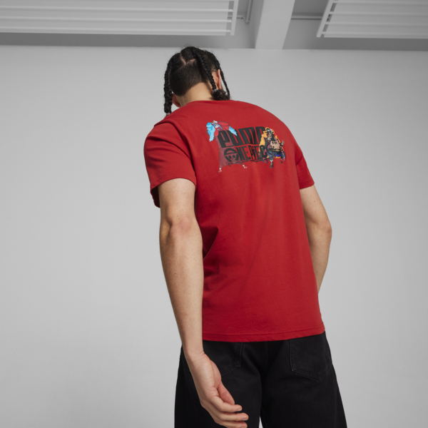 Remera estampada PUMA x ONE PIECE, Club Red, large-ARG