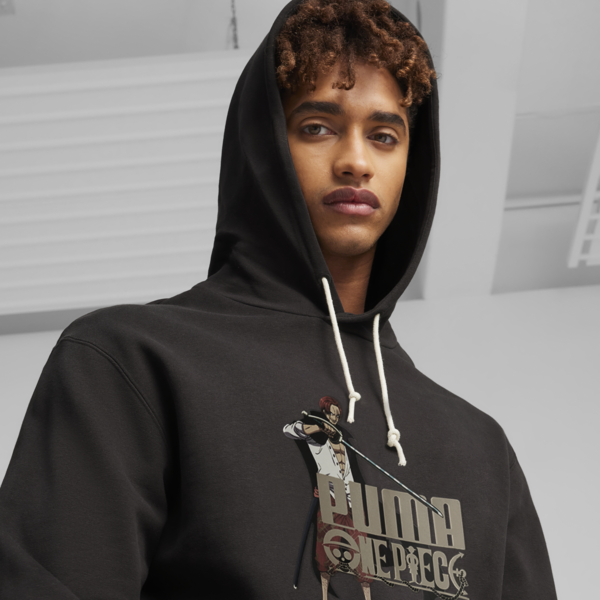 Buzo con capucha PUMA x ONE PIECE, PUMA Black, large-ARG