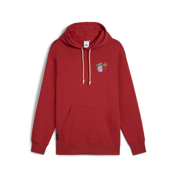 Red puma hoodie mens discount