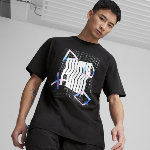 Remera PUMA x PLAYSTATION, PUMA Black, large-ARG