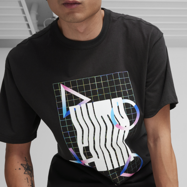 Remera PUMA x PLAYSTATION, PUMA Black, large-ARG