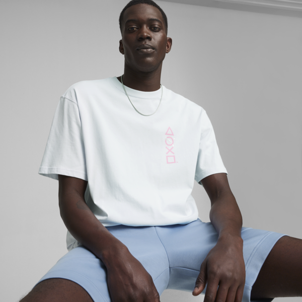 Remera PUMA x PLAYSTATION, Silver Mist, large-ARG