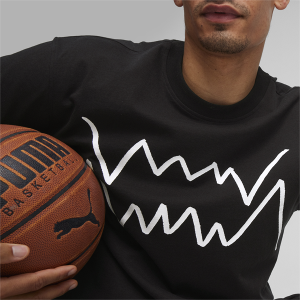 Remera de basketball Jaws Core para hombre, PUMA Black, large-ARG