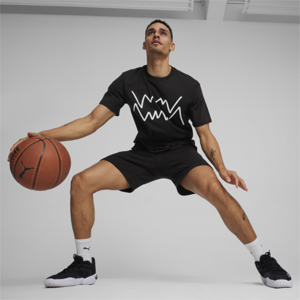 Remera de basketball Jaws Core para hombre, PUMA Black, large-ARG