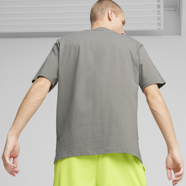 Remera de basketball Jaws Core para hombre, Stormy Slate, large-ARG
