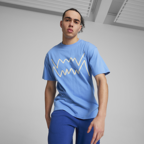 Remera de basketball Jaws Core para hombre, Blue Skies, large-ARG