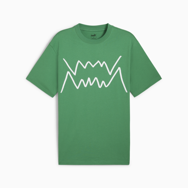 Remera de basketball Jaws Core para hombre, Archive Green, large-ARG