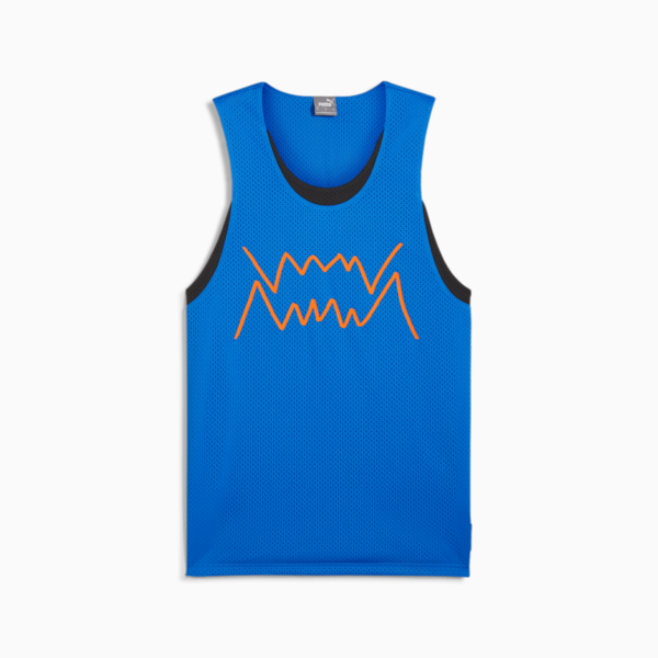 Musculosa de basketball Jaws Core para hombre, Ultra Blue-PUMA Black, large-ARG