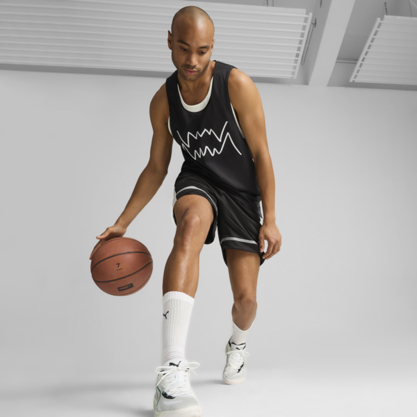 Musculosa de basketball Jaws Core para hombre, PUMA Black-PUMA White, large-ARG