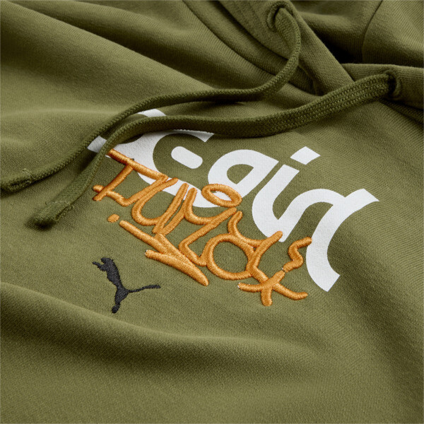 Puma hoodie olive green clearance