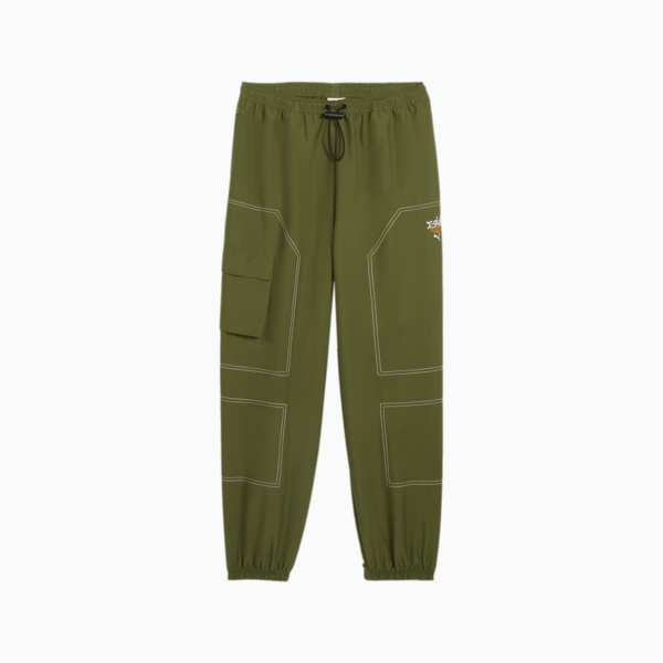 PUMA x X-GIRL Cargo Pants, Olive Green, large-ZAF