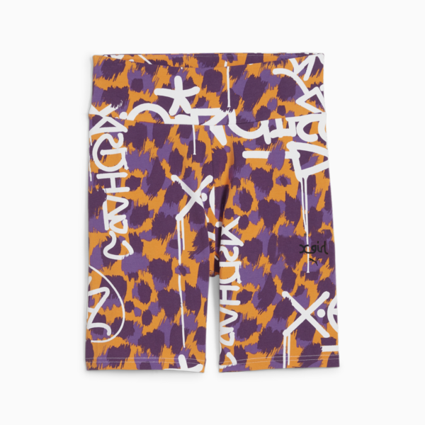 PUMA x X-GIRL Short Tights, Clementine, large-ZAF