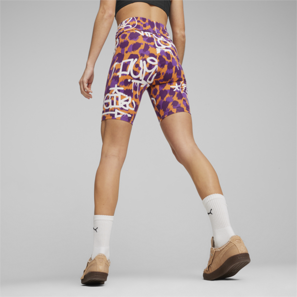 PUMA x X-GIRL Short Tights, Clementine, large-ZAF