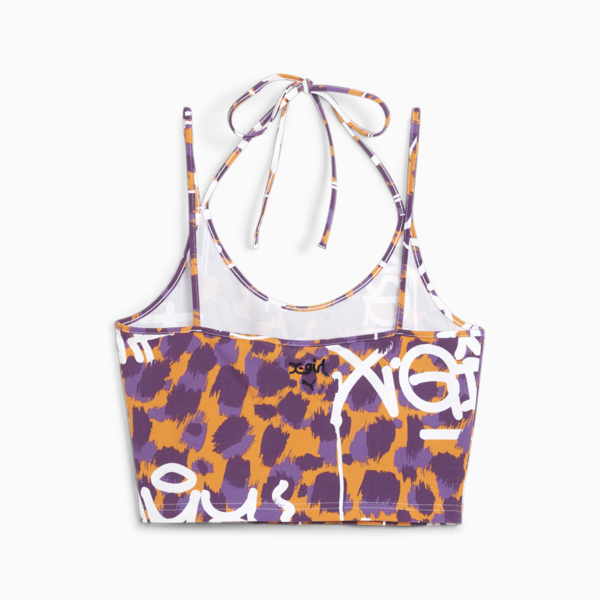 PUMA x X-GIRL Crop Top, Clementine, large-ZAF