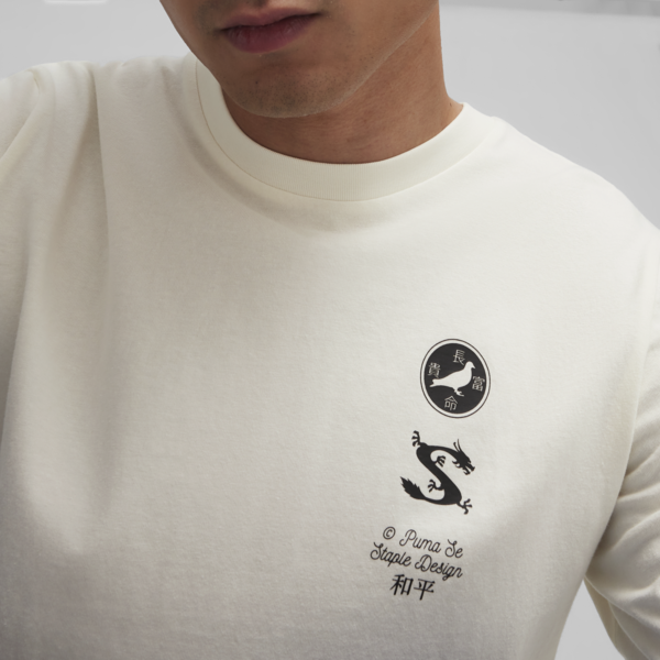 Remera PUMA x STAPLE, Warm White, large-ARG
