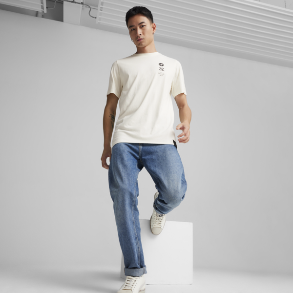 Remera PUMA x STAPLE, Warm White, large-ARG