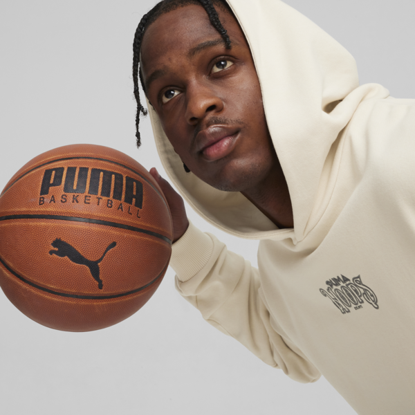 Showtime Men's Basketball Hoodie, Alpine Snow, large-ZAF