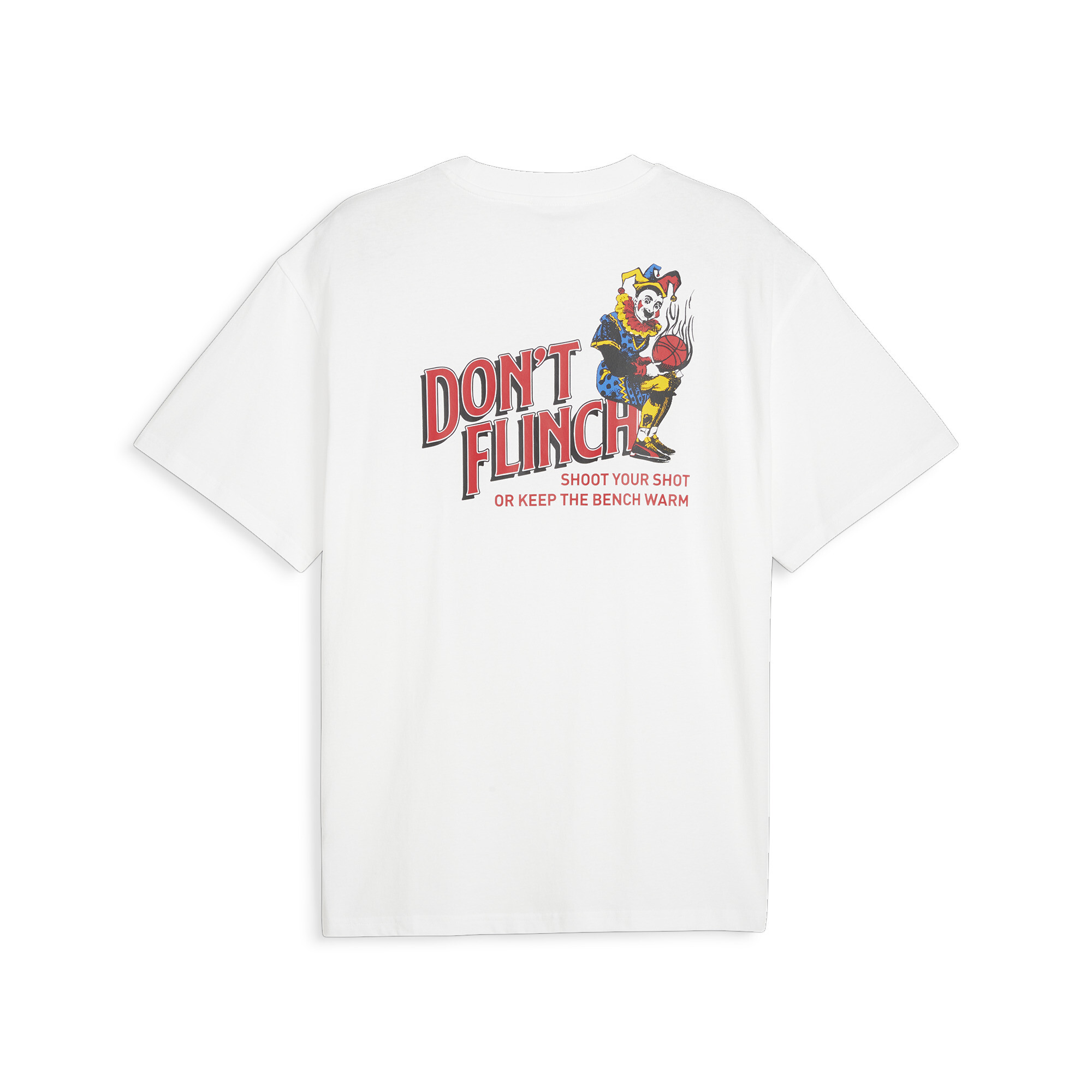 Men's PUMA The Joker Basketball T-Shirt In 20 - White, Size XS